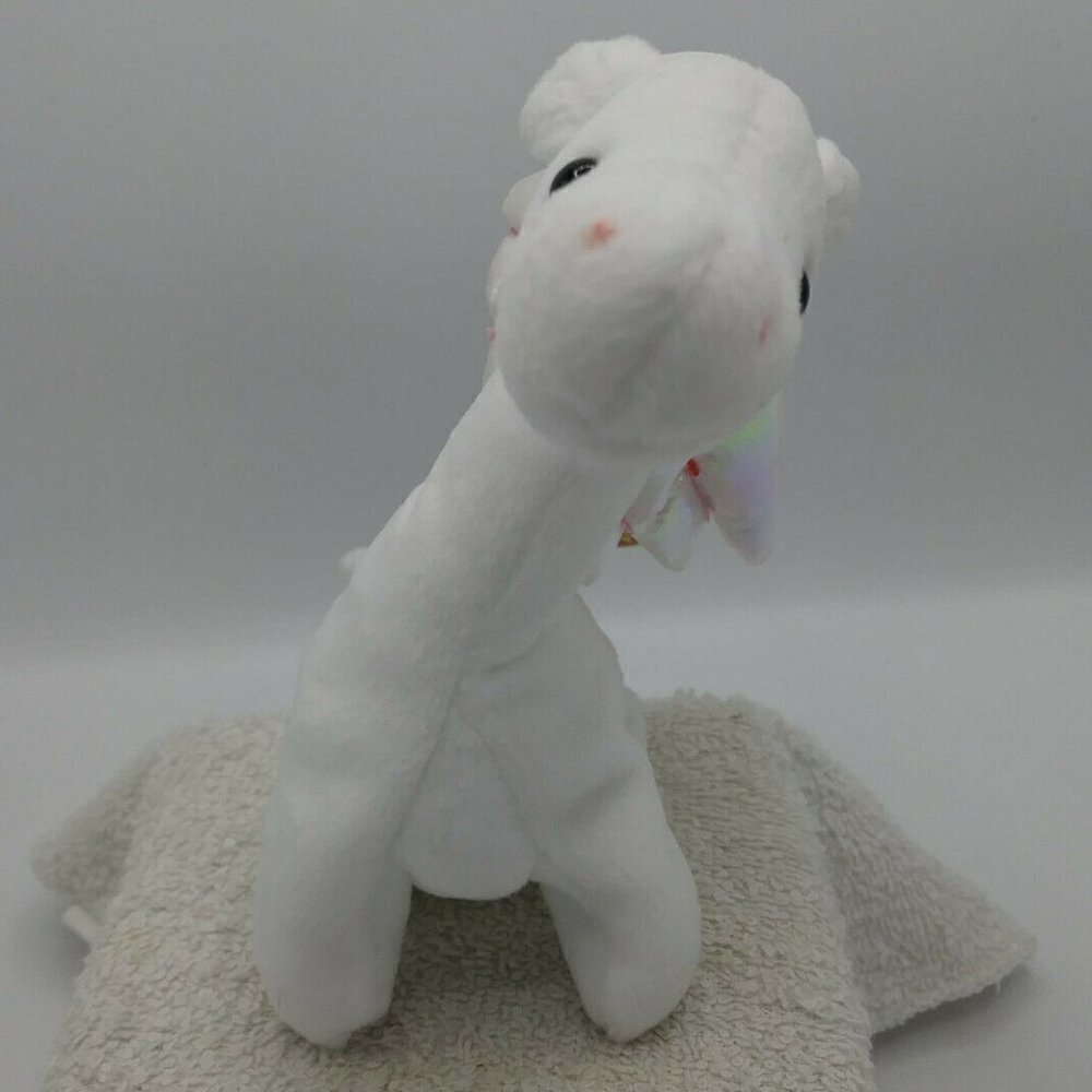 Vintage #4088 1995 TY Magic the White Dragon Wings Hand & Tush Tags Retired EUC - Picture 2 of 12